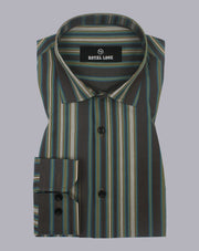 Brown & Green Shaded Lining Shirt