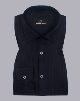 Dark Blue Lining Shirt