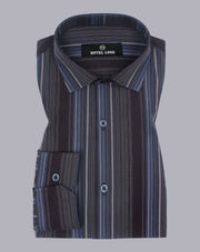 Blue & Brown Shaded Lining Shirt