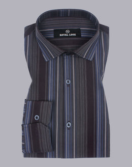 Blue & Brown Shaded Lining Shirt