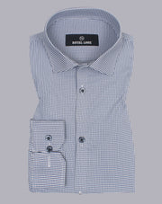 Blue Small Boxes Check Shirt