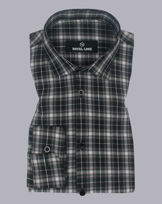 Black & Brown Check Shirt
