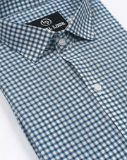 Dark Green Boxes Check Shirt
