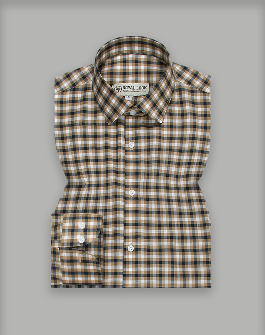 Brown check Shirt