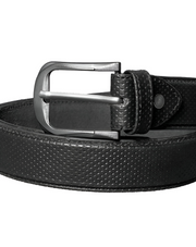 black textured Leather belt