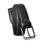 black textured Leather belt