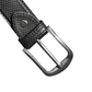 black textured Leather belt