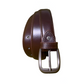 dark brown plain Leather belt