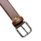 Brown doted brown plain Leather belt