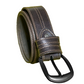 dark stitch style leather belt