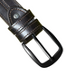 dark stitch style leather belt