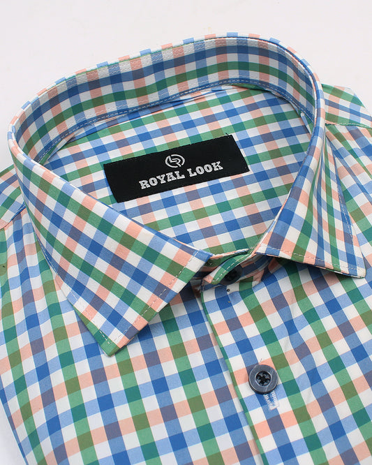 Multi Boxes Check Shirt