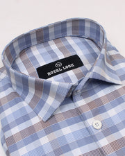 Blue & Brown Check Shirt
