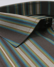 Brown & Green Shaded Lining Shirt