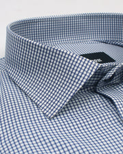 Blue Small Boxes Check Shirt