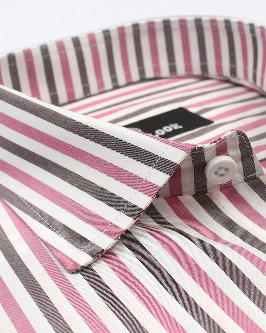 Grey & Pink Lining Shirt