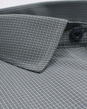 Slim Boxes Check Black & White Shirt