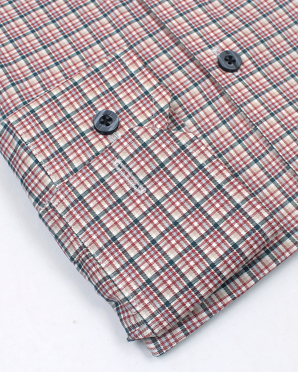 Red Boxes Check Shirt