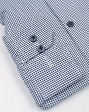 Blue Small Boxes Check Shirt