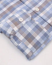 Blue & Brown Check Shirt