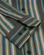 Brown & Green Shaded Lining Shirt