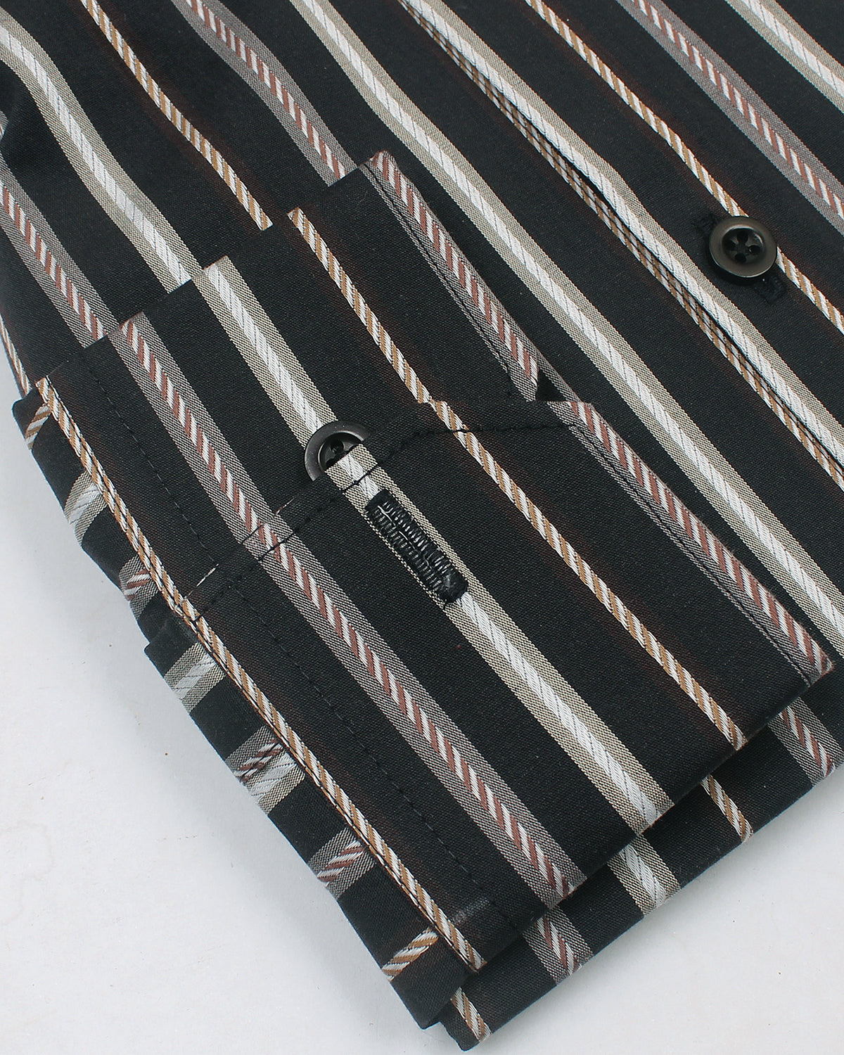Black & Brown Textured Lining Shirt