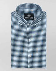 Dark Green Boxes Check Shirt