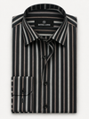 Black & Brown Textured Lining Shirt