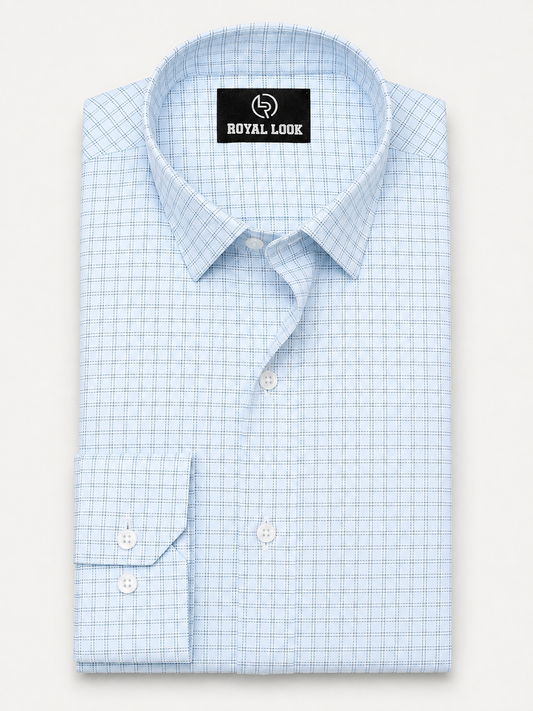 Blue Boxes Check Shirt