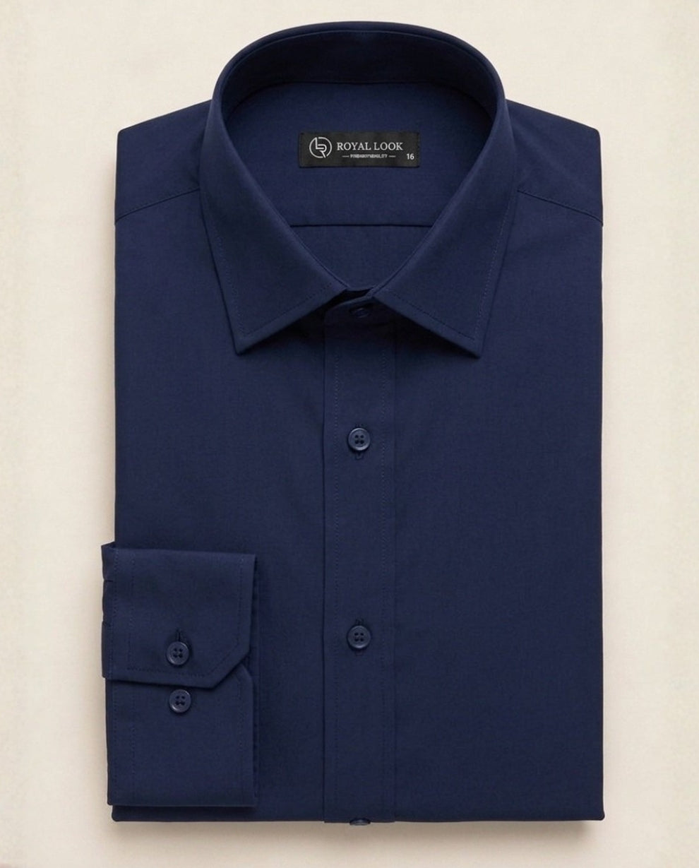 Royal Blue Plain Shirt