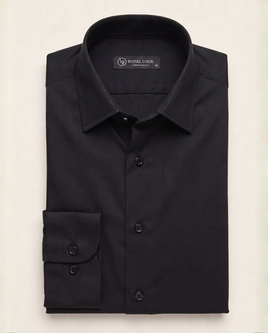 Black Plain Shirt