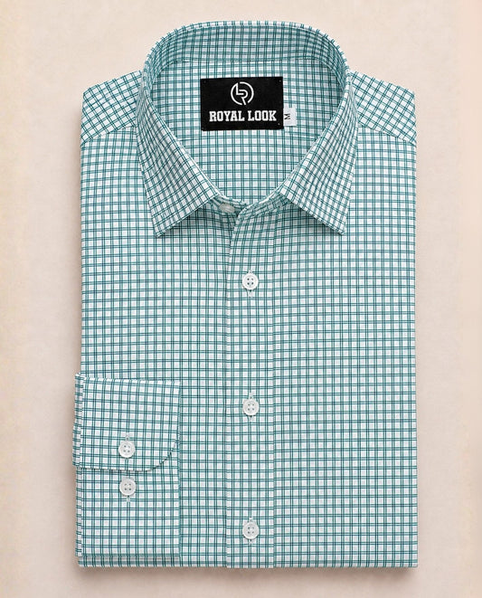 Green Boxes Check Shirt