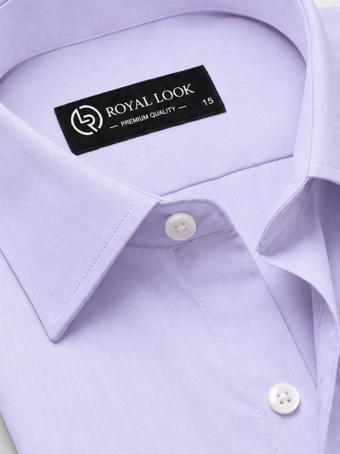 Light Purple Plain Dress Shirt