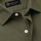 Olive Green Plain Dress Shirt