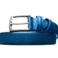Blue doted plain Leather belt
