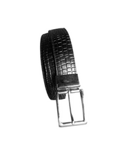 Black snake style leather belt