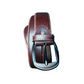 dark brown  shiny leather belt