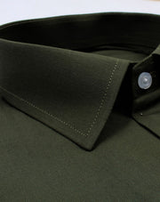 Dark Green Plain Shirt