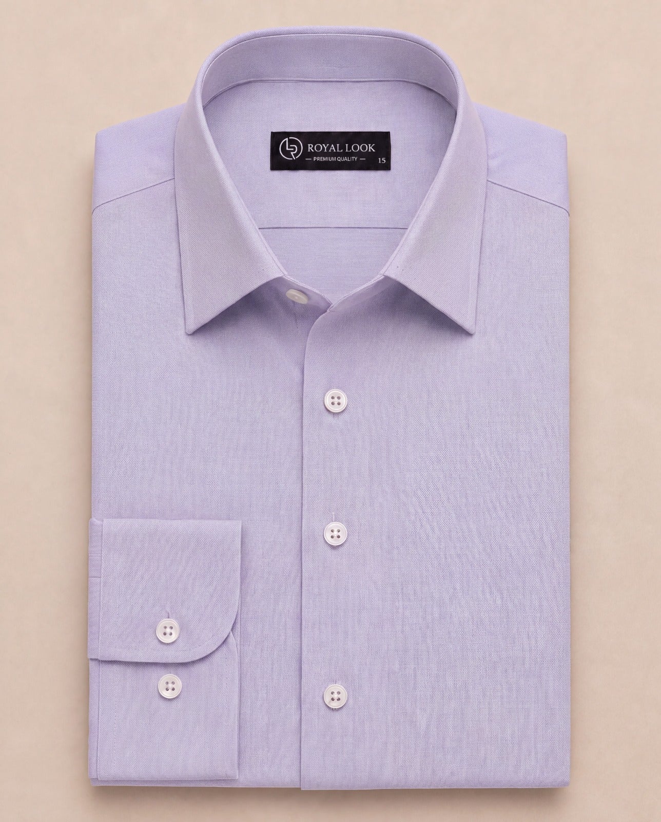 Light Purple Plain Dress Shirt