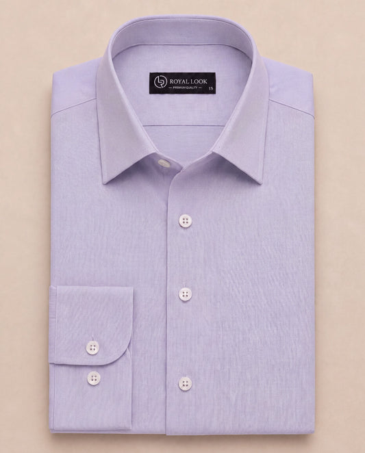 Light Purple Plain Dress Shirt