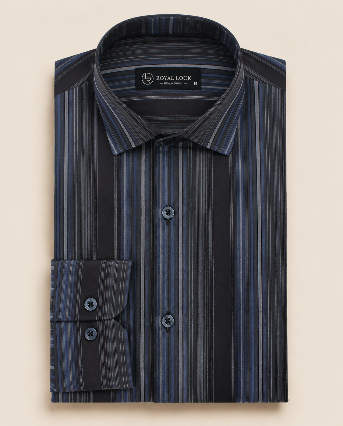 Blue & Brown Shaded Lining Shirt