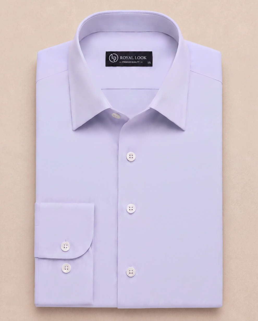 Light Purple Plain Dress Shirt