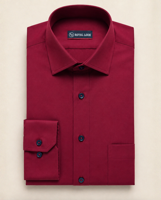 Maroon Plain Shirt