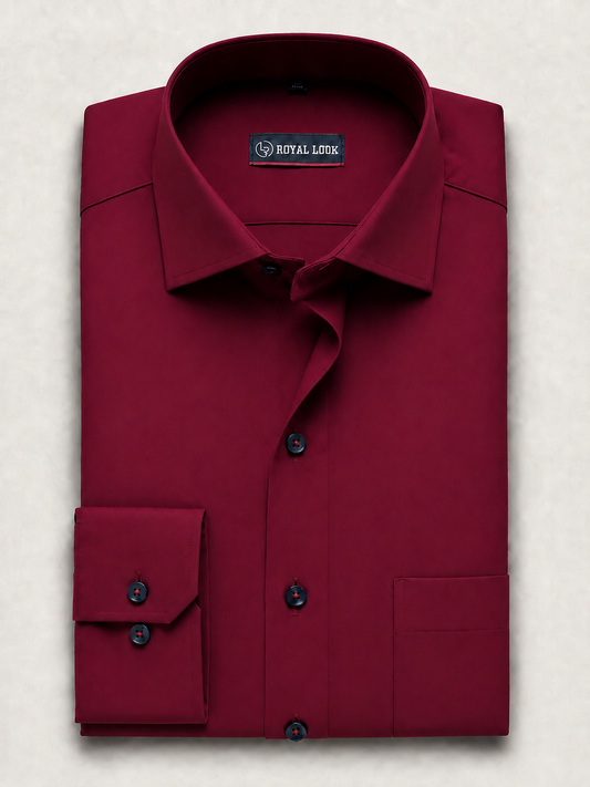 Maroon Plain Shirt