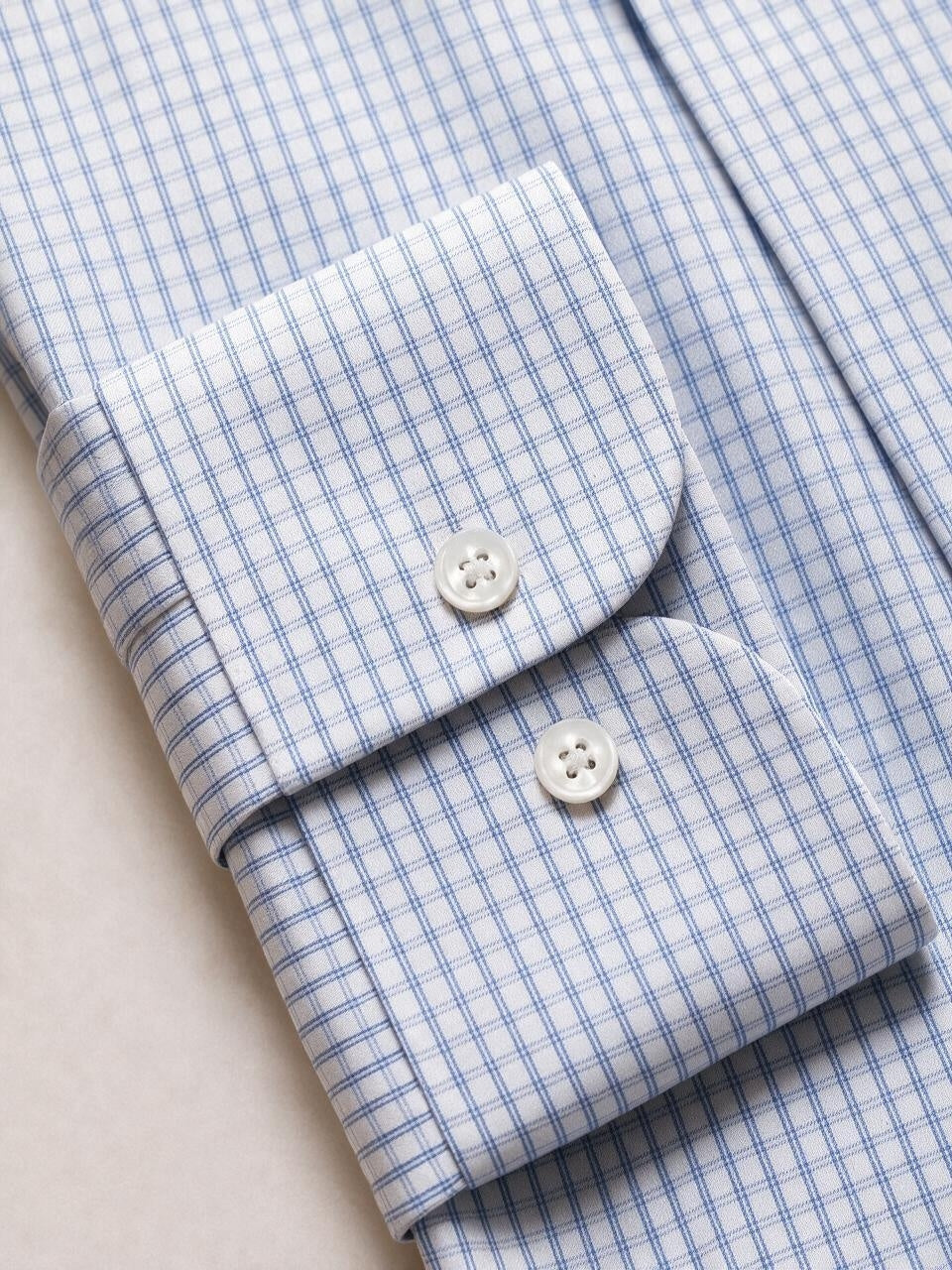 Light Blue Boxes Dess Shirt