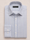 White & Blue Lining Dress Shirt