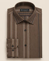 Dark & Light Brown Shaded Lining Shirt