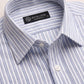 White & Blue Lining Dress Shirt