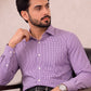 Purple Check Dress Shirt